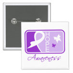 Cystic Fibrosis Hope Awareness Tile Pins