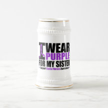 Cystic Fibrosis I Wear Purple For My Sister Coffee Mugs
