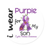 Cystic Fibrosis I Wear Purple For My Son 43 stickers