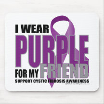 Cystic Fibrosis Purple for Friend Mouse Pads