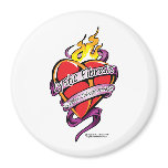 Cystic Fibrosis Tattoo Heart magnets