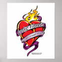 Cystic Fibrosis Tattoo Heart posters