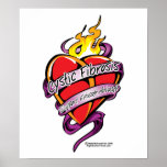 Cystic Fibrosis Tattoo Heart posters
