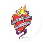 Cystic Fibrosis Tattoo Heart stickers