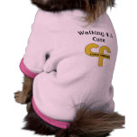 Cystic-Fibrosis, Walking 4 A Cure Pet Tee Shirt