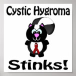 Cystic Hygroma Stinks Skunk Awareness Design Posters