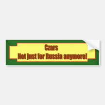 Czars Bumper Sticker