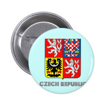 Czech Emblem Pinback Buttons