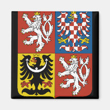 czech emblem refrigerator magnet