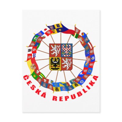 Czech Flags Pinwheel Post Cards