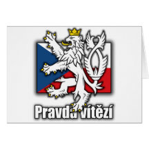 Czech Lion Coat of Arms Flag Cards