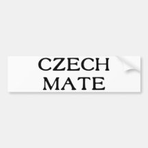 Czech Mate Bumper Stickers