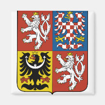 Czech Republic Coat of Arms detail Fridge Magnet