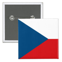 Czech Republic Flag Button