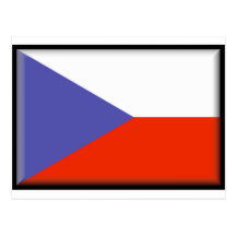 Czech Republic Flag Post Card