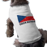Czech Republic Vintage Flag pet clothing