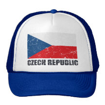 Czech Republic Vintage Flag Trucker Hat