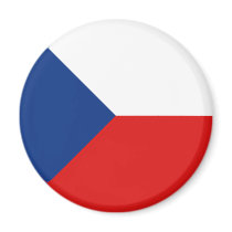 Czechia Fisheye Flag Magnet