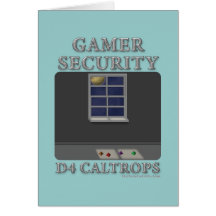 D4 Caltrops Greeting Card