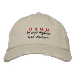 D. A. M. M embroidered hats