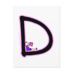 D Alphakins Girls Post Card