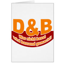 D&B Logo_3 v2 Greeting Cards