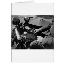 D.C. Motorcycle Cop, 1930s Greeting Card