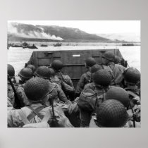 D-Day Soldiers In A Higgins Boat Poster