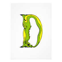 D dragon personalized invitation