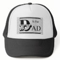 D is for Dad! Cap hats