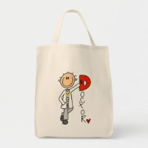 D is for Doctor Tote Bags