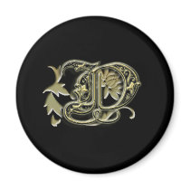 "D" monogram magnet