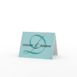 "D" monogram note card - personalise first names