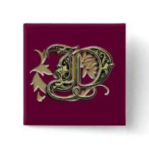 D monogram pin