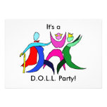D.O.L.L. Party Custom Invitation