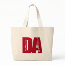 DA - BIG RED BOLD DENTAL ASSISTANT CANVAS BAGS