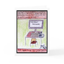 DA CatToon #4 - Cat Hackers Card