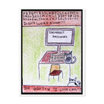 DA CatToon #4 - Cat Hackers  Postcard