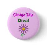 DA- Garage Sale, Diva! Button