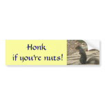 DA- Honk if you're nuts! bumper sticker bumper stickers