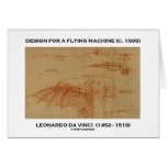 Da Vinci Design For A Flying Machine Card