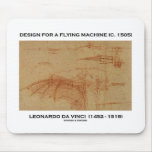 Da Vinci Design For A Flying Machine mousepads