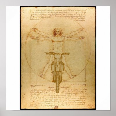 Da Vinci Dirt Bike Motocross Supercross Freestyle Posters