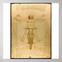 Da Vinci Dirt Bike Motocross Supercross Freestyle Posters