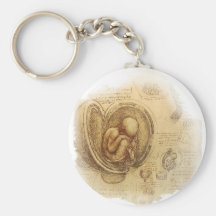 da Vinci - Embryo Sketch Key Chain