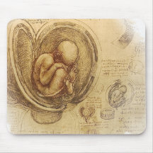 da Vinci - Embryo Sketch Mouse Mats
