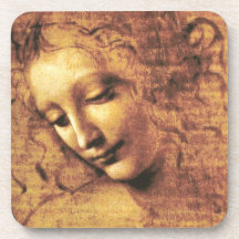 Da Vinci La Scapigliata Coasters