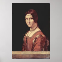 Da Vinci Leonardo - La belle ferronnière Poster