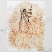 da Vinci -- Man and Horse Sketch Flyer Design