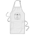 Da Vinci Vitruvian Man aprons